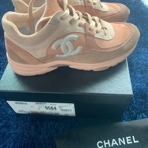 chanel nude trainers